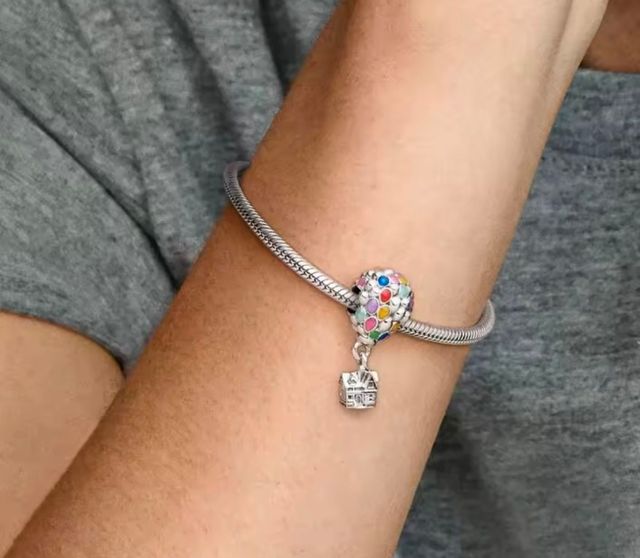 Charm Globo Up Plata Pixar Disney compat Pandora