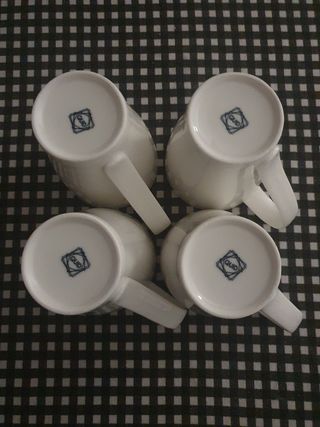4 Tazas QUID - Porcelana blanca