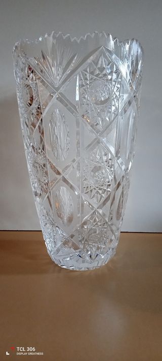 Cristallo vaso e ciotola