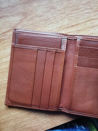 Cartera monedero de piel