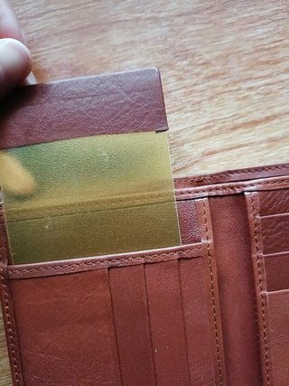 Cartera monedero de piel