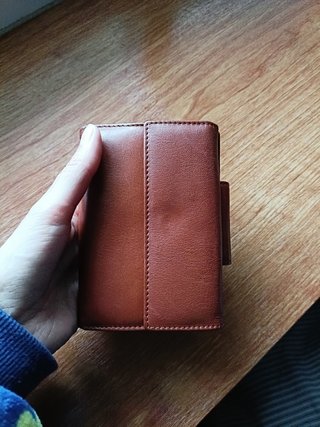 Cartera monedero de piel