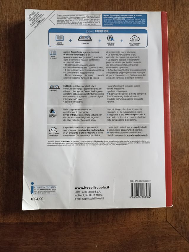 Libro di informatica e telecomunicazioni