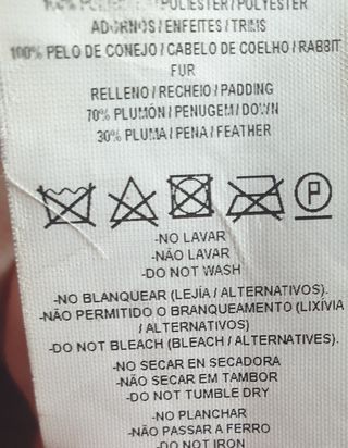 Abrigo marrón de pluma