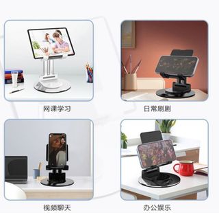 Soporte Tablet Movil Mesa Plegable  360° Rotacion