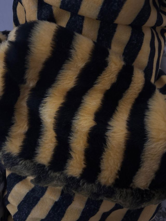 Tessuto pelliccia motivo leopardato