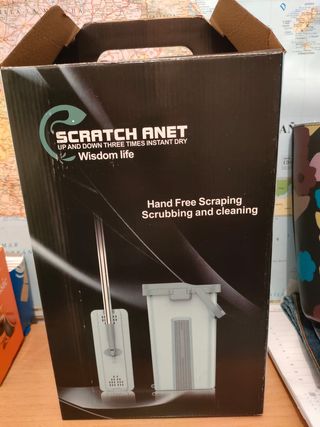 Mopa Plana Y Cubo Escurridor De 2 en 1