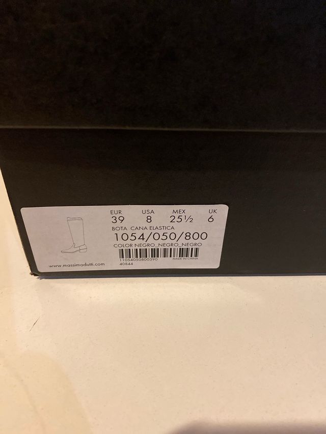 Botas de piel massimo dutti