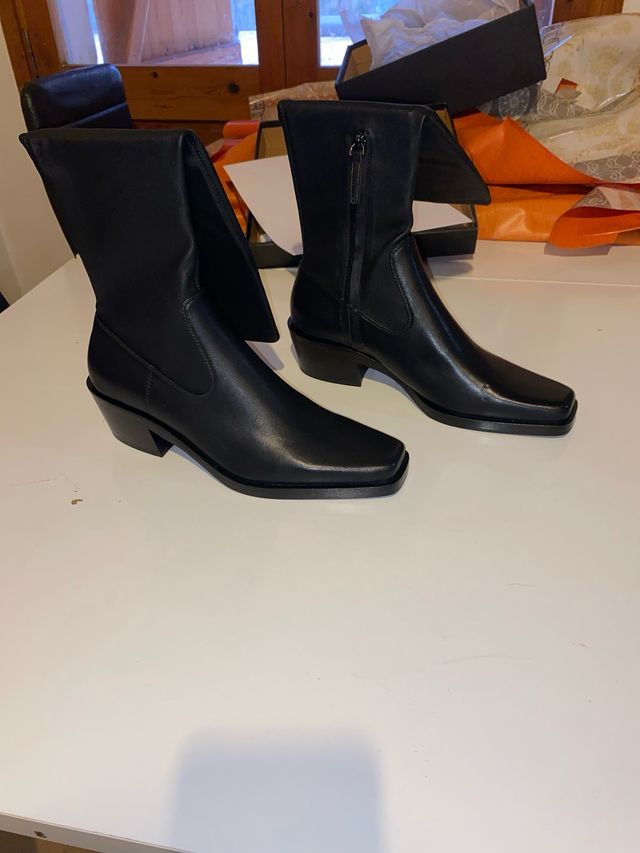 Botas de piel massimo dutti