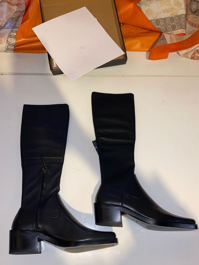 Botas de piel massimo dutti