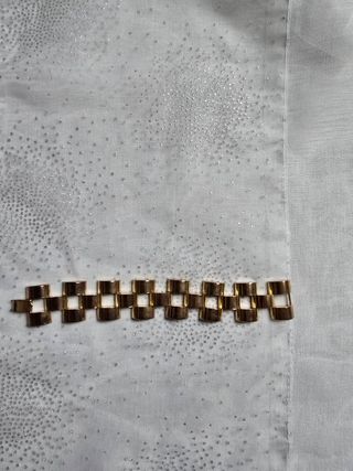 Bracciale dorato vintage a maglie larghe