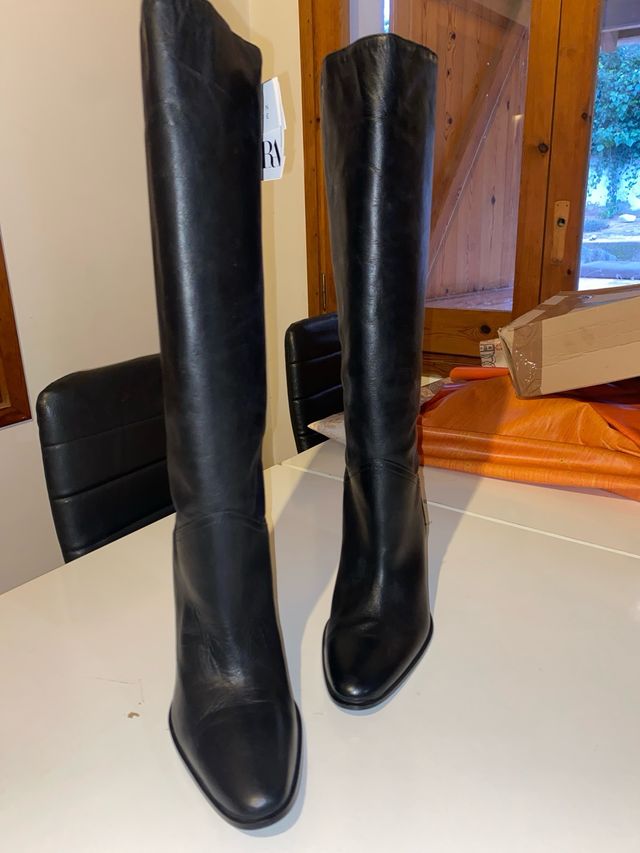 Botas altas de piel talla 41