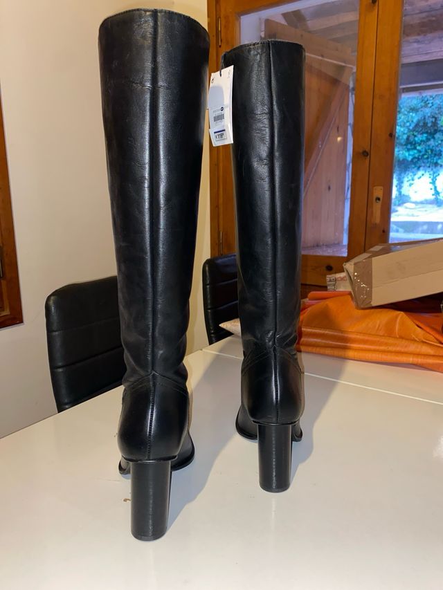 Botas altas de piel talla 41
