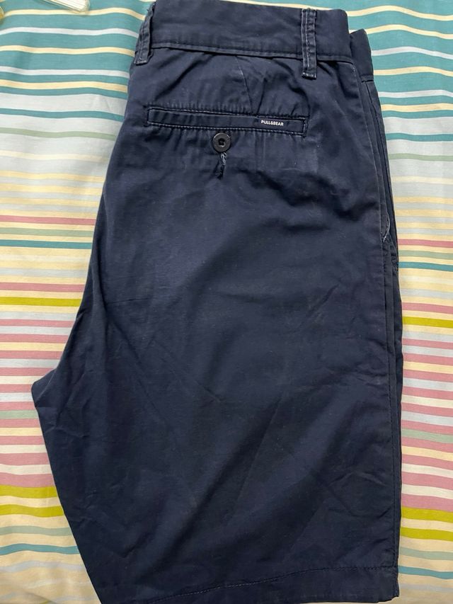 Pantaloncini Pull and Bear blu marino