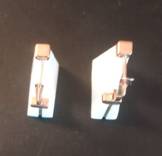 Pendientes Oro 18 Klts y Marfil.