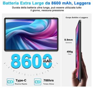 Tablet Black-2 256 Gb 11" Android Ram 16 Gb wifi