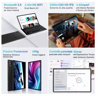 Tablet Black-2 256 Gb 11" Android Ram 16 Gb wifi