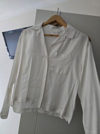 Camisa raso blanca