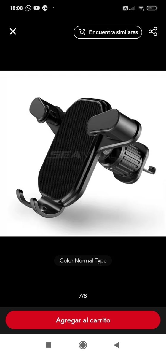 Suporte para telemóvel automóvel