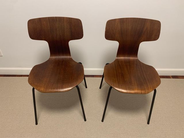 2 Sillas originales 3103 Hammer Teak T-Chair
