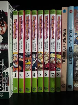 Mangas Naruto del 1 al 8