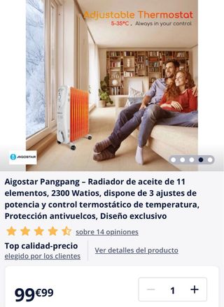 Radiador de aceite AIGOSTAR Pangpang