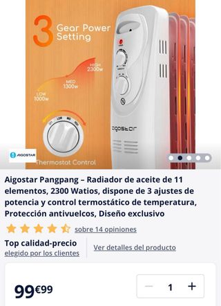 Radiador de aceite AIGOSTAR Pangpang