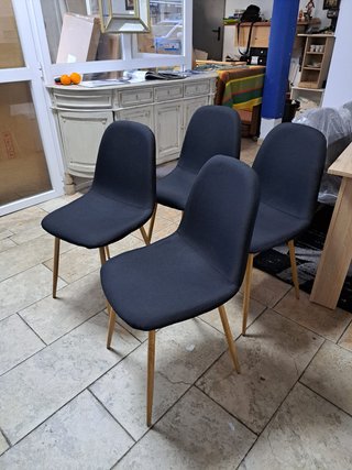 silla comedor o  cocina  tapizadas  en tela