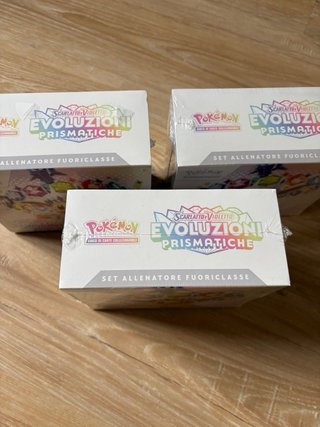 3x Etb Pokémon evoluzioni prismatiche ITA sealed