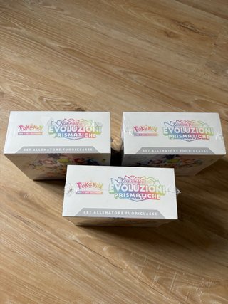 3x Etb Pokémon evoluzioni prismatiche ITA sealed
