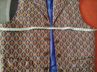 Chaleco joven fallero morado-ocre