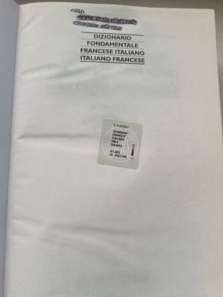 Dizionario francese italiano