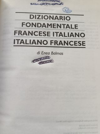 Dizionario francese italiano