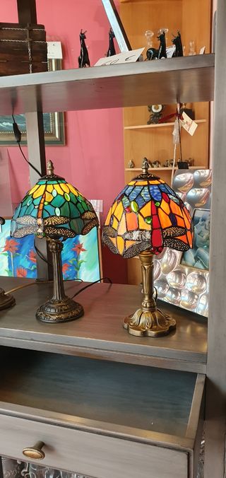 Lampara Tiffany Richmond Yellow Green