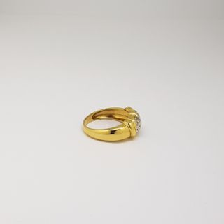 Anillo Oro 18K Corazón Diamantes 0.25ct