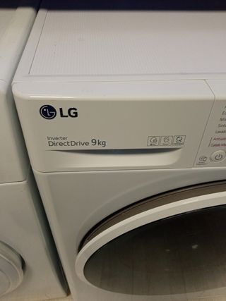 Lavadora LG de 9 kilos