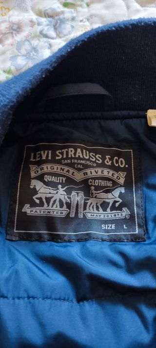 Chaqueta Levis bomber azul nueva L