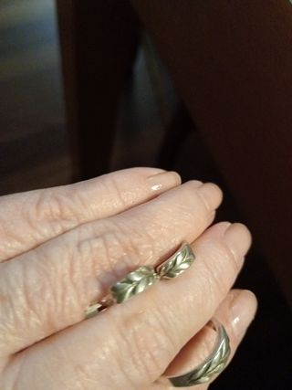 Pendientes y anillo de plata