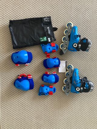 Patines decathlon con protecciones