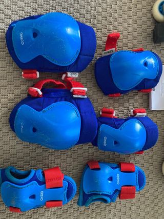 Patines decathlon con protecciones