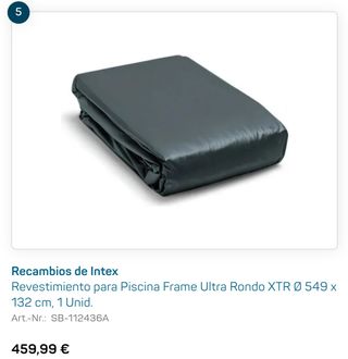 RECAMBIO VASO PISCINA TUBULAR 5.49x1.32