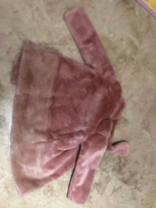 Abrigo niña pelo rosa