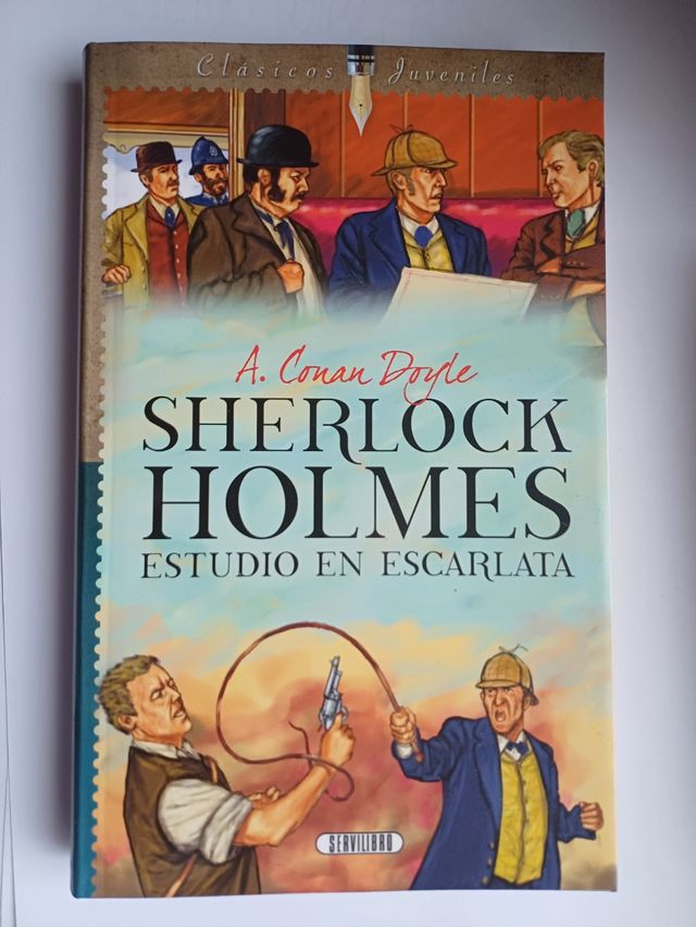 Libro Sherlock Holmes Estudio en Escarlata 