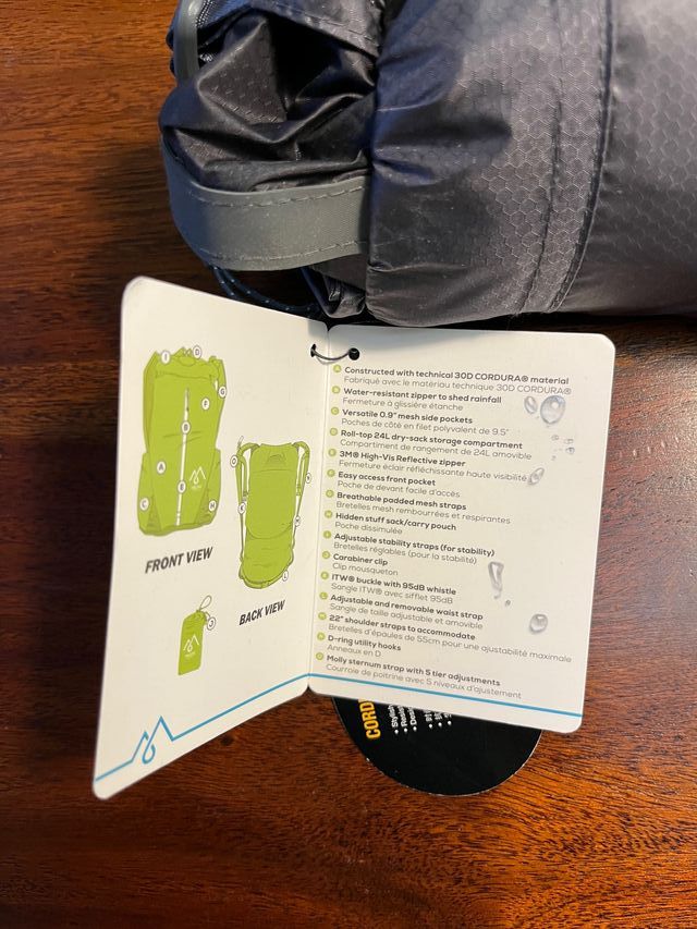 Mochila impermeable plegable 24L