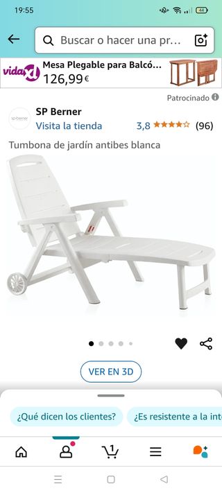 Hamacas jardín como nuevas