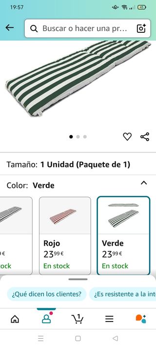 Hamacas jardín como nuevas