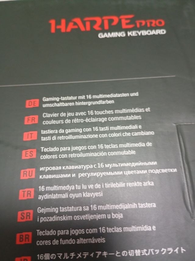 Teclado gaming keyboard