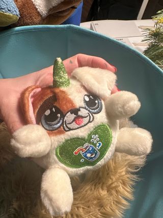 Peluche perro unicornio