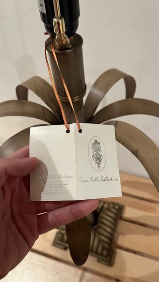 Lámpara forjada de mesa o suelo