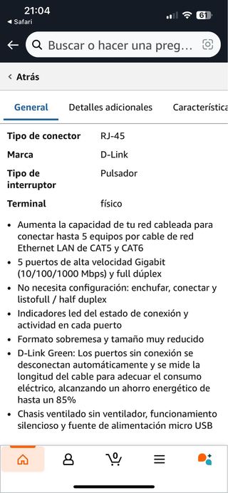 Switch DLink 1005D